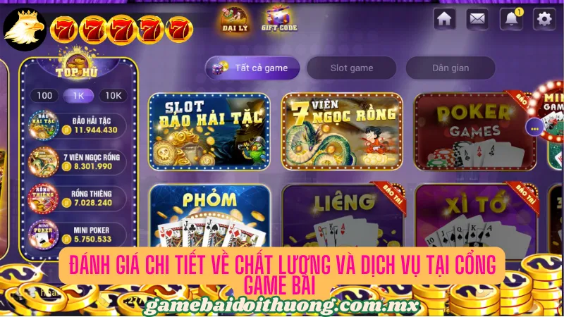 Nhận xét chi tiết về cổng game bài đổi thưởng